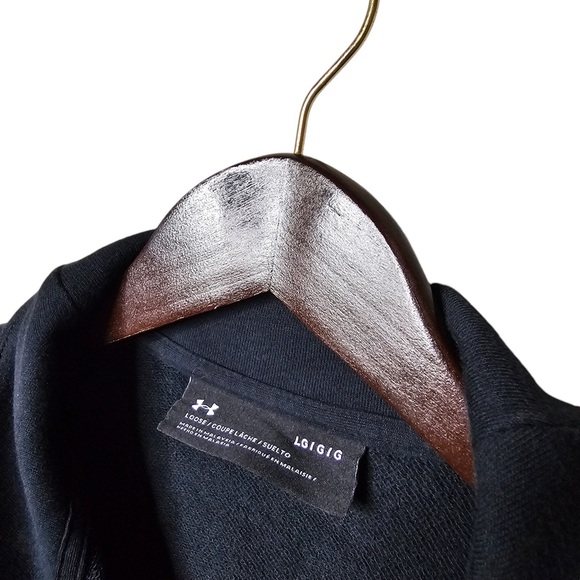 Under Armour Men's Black Half Zip Sweatshirt - Performance Pullover - Picture 4 of 5